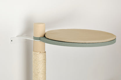 Ylätaso kissan kiipeilypuuhun. Tyylikäs kissan lepotaso